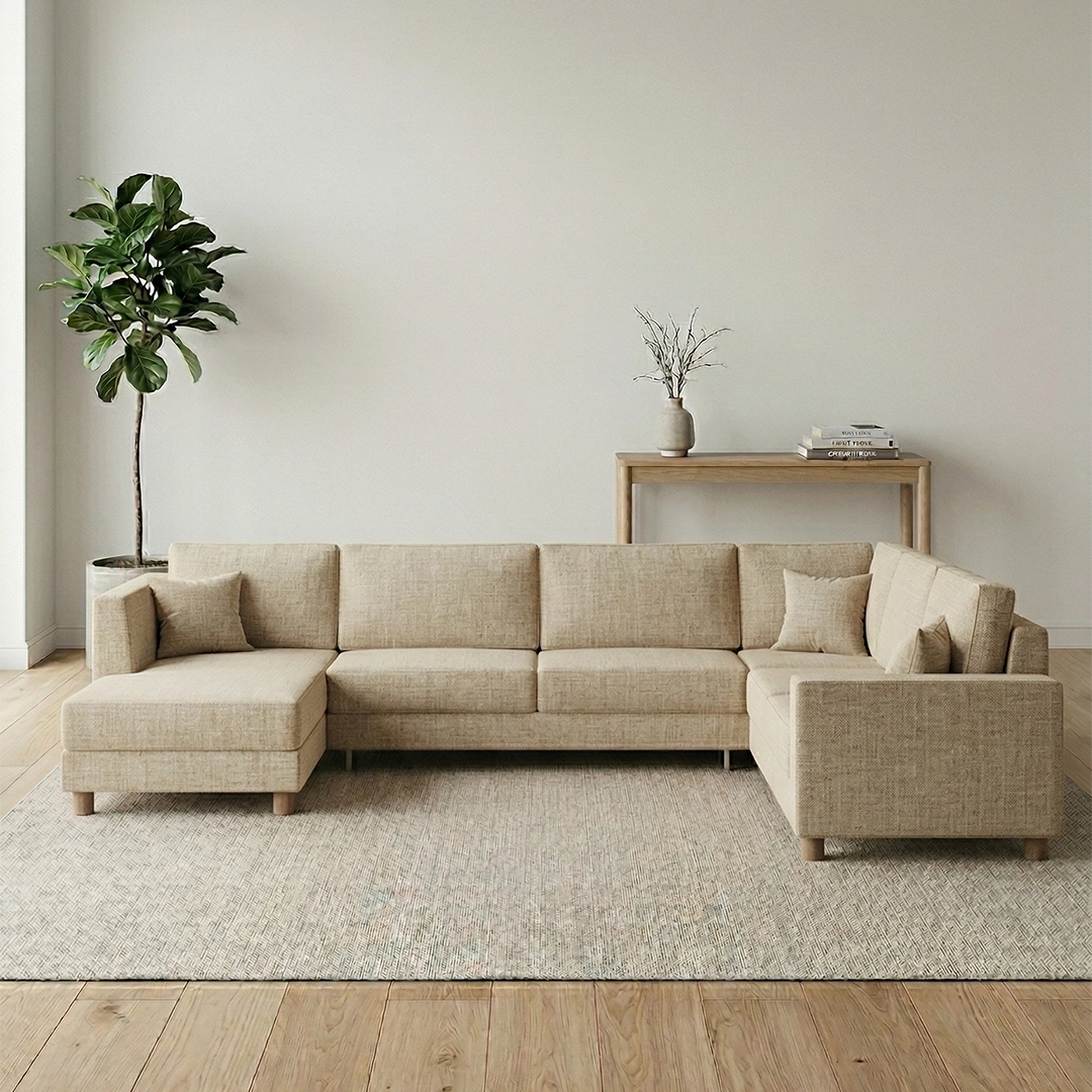 Kelebek Bazalı U Köşe Koltuk